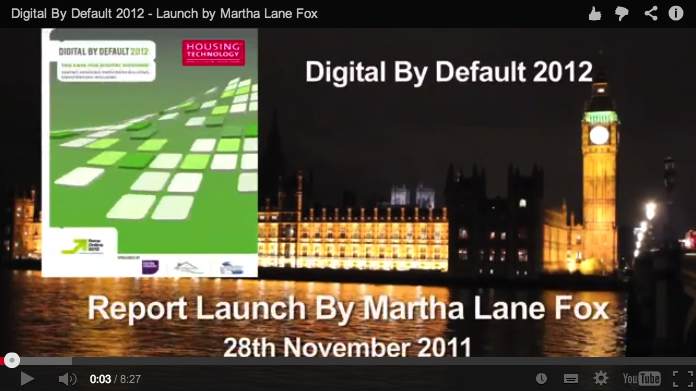 Video: Digital By Default 2012 – Launch by Martha Lane Fox