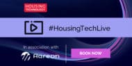 Housing Tech Live and Aareon logo banner