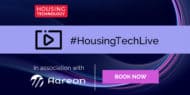 Housing Tech Live and Aareon logo banner