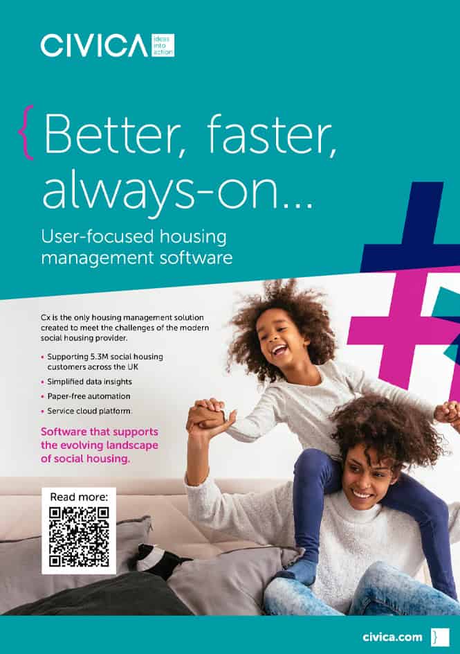 Civica's advert in Housing Technology issue 104