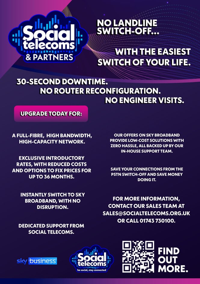 Social Telecom's advert in Housing Technology issue 104