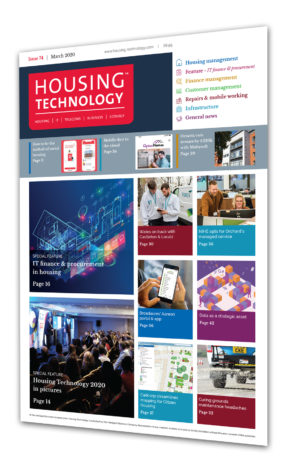Cover of the March 2020 Housing Technology Cover