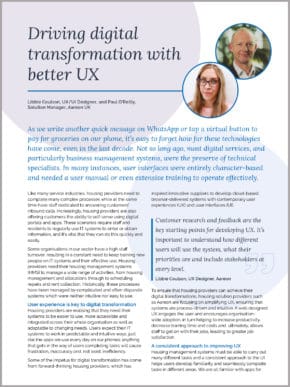 Featured article image for driving digital transformation with better UX article