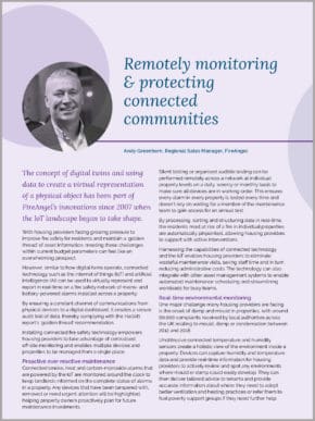 Featured article image for Remotely monitoring & protecting connected communities