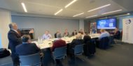 People discussing at Housing Technology Strategy Forum 2019 at the Crystal