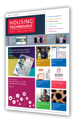 cover image of issue 75 of the Housing Technology magazine