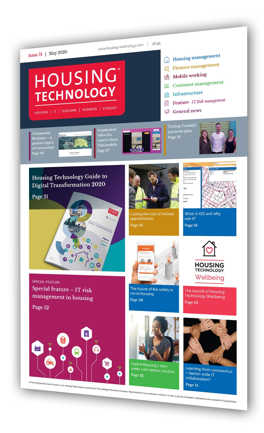 cover image of issue 75 of the Housing Technology magazine